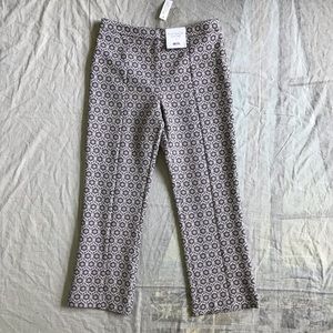 Topshop Jacquard Crop Flare Pants